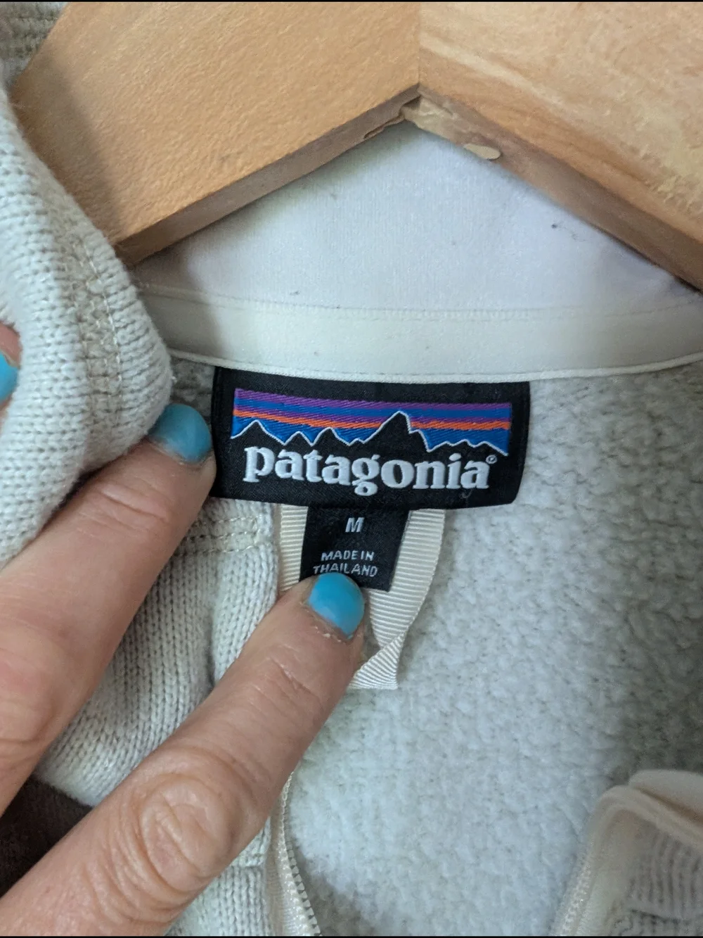 Patagonia Cream Sherpa Zip Jacket